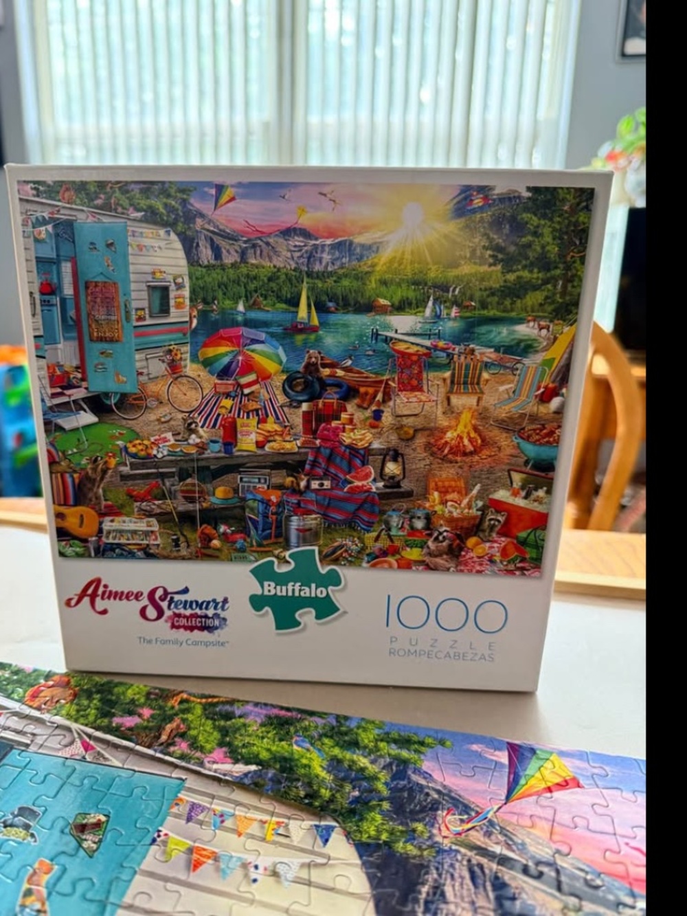 Buffalo 1000 piece lakeside camping puzzle
